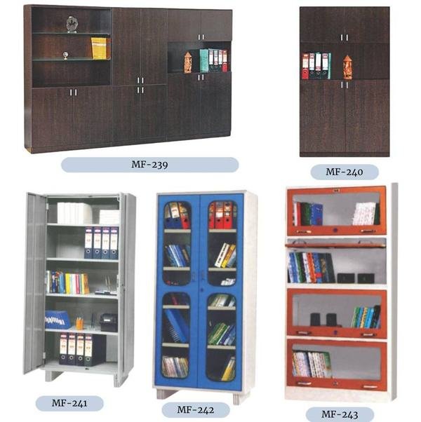 Bookshelves & File Cabinets — Marudhar Furniture catalogue MF-239 – MF-243