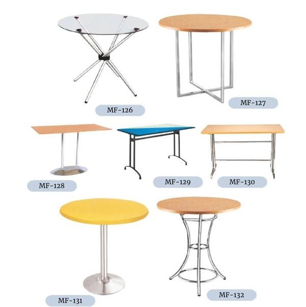 Café & Canteen Tables — Marudhar Furniture catalogue MF-126 – MF-132