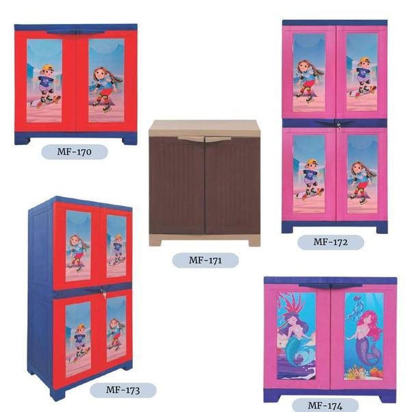 Plastic Cabinets & Kids’ Almirahs — Marudhar Furniture catalogue MF-166 – MF-174