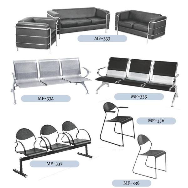 Reception Sofas & Waiting Chairs — Marudhar Furniture catalogue MF-333 – MF-338