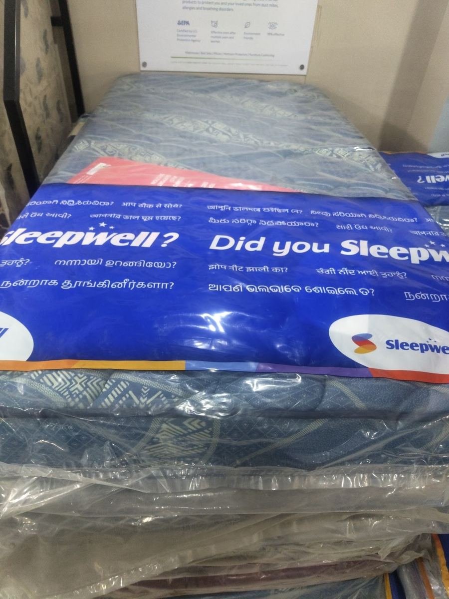 Genuine Sleepwell mattresses in stock at Sleepwell Shoppe, Marudhar Furniture